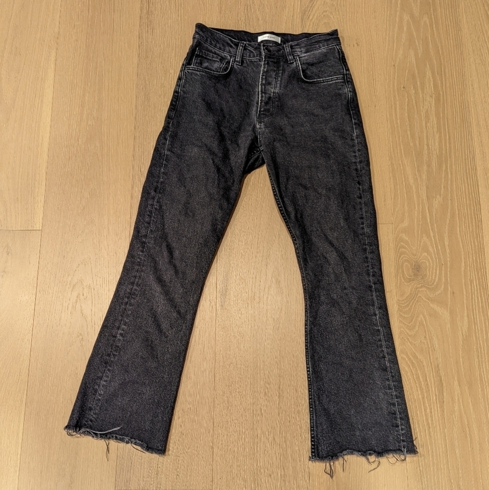 Women's Black Denim Cropped Jeans